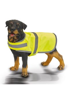 Yoko Hi-Vis Reflective Dog Vest – Adjustable Safety Jacket for Maximum Night Visibility, Adjustable Hook and Loop Fastening