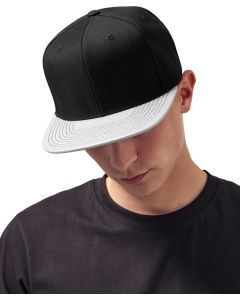 Flexfit By Yupoong Metallic Visor Snapback – Statement Street Style, Premium Polished Finish, Matching Plastic Snap