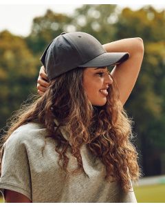 Flexfit by Yupoong Curved Classic Snapback – Ideal For Embroidery, Standard Shape, Curved Visor