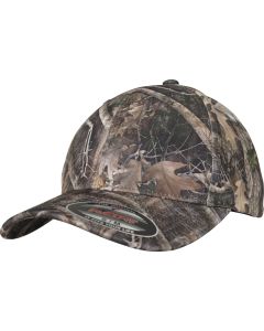 Flexfit By Yupoong Truetimber Kanati Camo Cap – Premium Comfort, Camouflage, Textile Of Wood, Twigs And Leaves