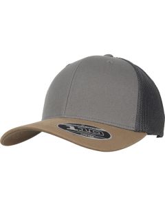 Flexfit by Yupoong 110 Trucker Cap – Snapback Fit, Performance Mesh for Breathability, Sturdy Cotton At Front