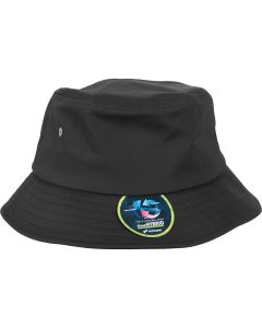 Flexfit by Yupoong Nylon Bucket Hat - Classic Unisex Streetwear Headwear, Incorporated Nylon Fabric, Repels Dirt and Water