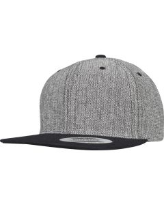 Flexfit by Yupoong Melange Solid Snapback – Premium Urban Style, Classy Cotton Twill, Fine Melange Look
