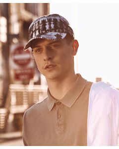 Flexfit by Yupoong Low-Profile Tie-Dye Cap - Classic Cotton Fit, Casual Dap Cap Shape, Genuine Leather Strap, Metal Buckle