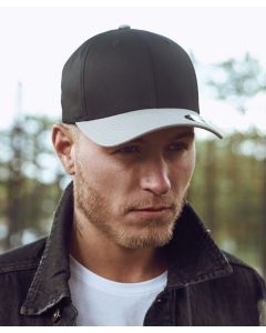Flexfit by Yupoong Woolly Combed 2-Tone Cap - Structured Fitted Hat, Classic Shape, Premium Wool Blend, Hard Buckram