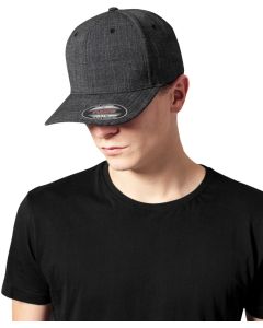 Flexfit by Yupoong Twill Knit Flexfit - Cap Structured Stretch Fit, Athletic Shape, Hard Buckram, Moisture Absorbent, Neat Look