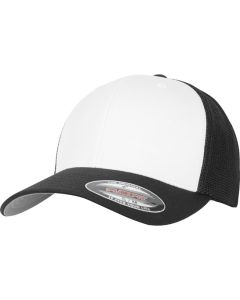Flexfit by Yupoong Coloured Front Mesh Cap – Structured Canvas Front, Mesh Back, Flexfit® Technology, Curved Visor