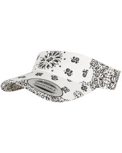 Flexfit By Yupoong Bandana Print Visor – Trendy Streetwear, Cool Comfort, Bold Design, Pre-Curved Visor
