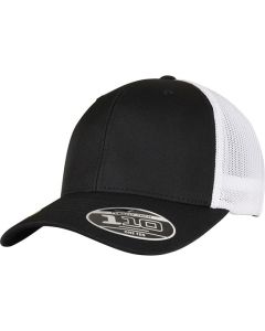 Flexfit by Yupoong 2-Tone Recycled Polyester Cap – Mesh Back, Adjustable Snapback, 8-Fold Stitched Visor, Button Top