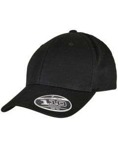 Flexfit by Yupoong Organic Cotton Cap – Monochrome, Curved Visor, Decorative Seams, Adjustable Snapback