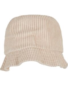 Flexfit by Yupoong Corduroy Bucket Hat – Ribbed Patterns, Wide Brim with Parallel Decorative Seams, Sweatband