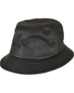Flexfit By Yupoong Imitation Leather Bucket Hat – Bold, Stylish, Water-Repellent Streetwear Essential