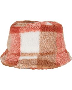 Flexfit By Yupong Sherpa Check Bucket Hat – Cosy, Bold Pattern, Winter-Ready Warmth, Streetwear Essential