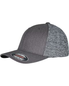 Flexfit By Yupoong Trucker Melange Cap – Melange Mesh Style, Stretch Fit, Classic Athletic Look, Six Panel