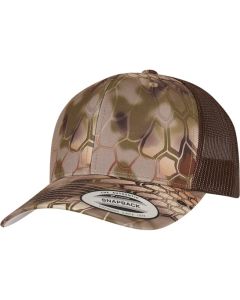 Flexfit YP Classics Kryptek Trucker Cap – Tactical Camouflage Mesh Cap, Snapback, Curved Visor