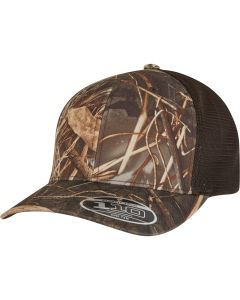 Flexfit by Yupoong 110 Mesh RealTree Camo Cap - Adjustable Snapback Hat, Effortless Blend, Breathable Mesh, Stylish Pattern