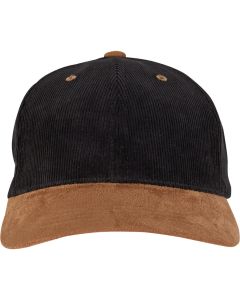 Flexfit by Yupoong Corduroy Classic Suede Cap - Premium Textured Finish, Pre-Curved Velour Brim, Metal Buckle Closure