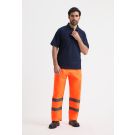 Uneek Clothing Hi Vis Trouser – Fully Elasticated Waist, Two Front Pockets, Adjustable Ankle, Polyester PU Coated Fabric